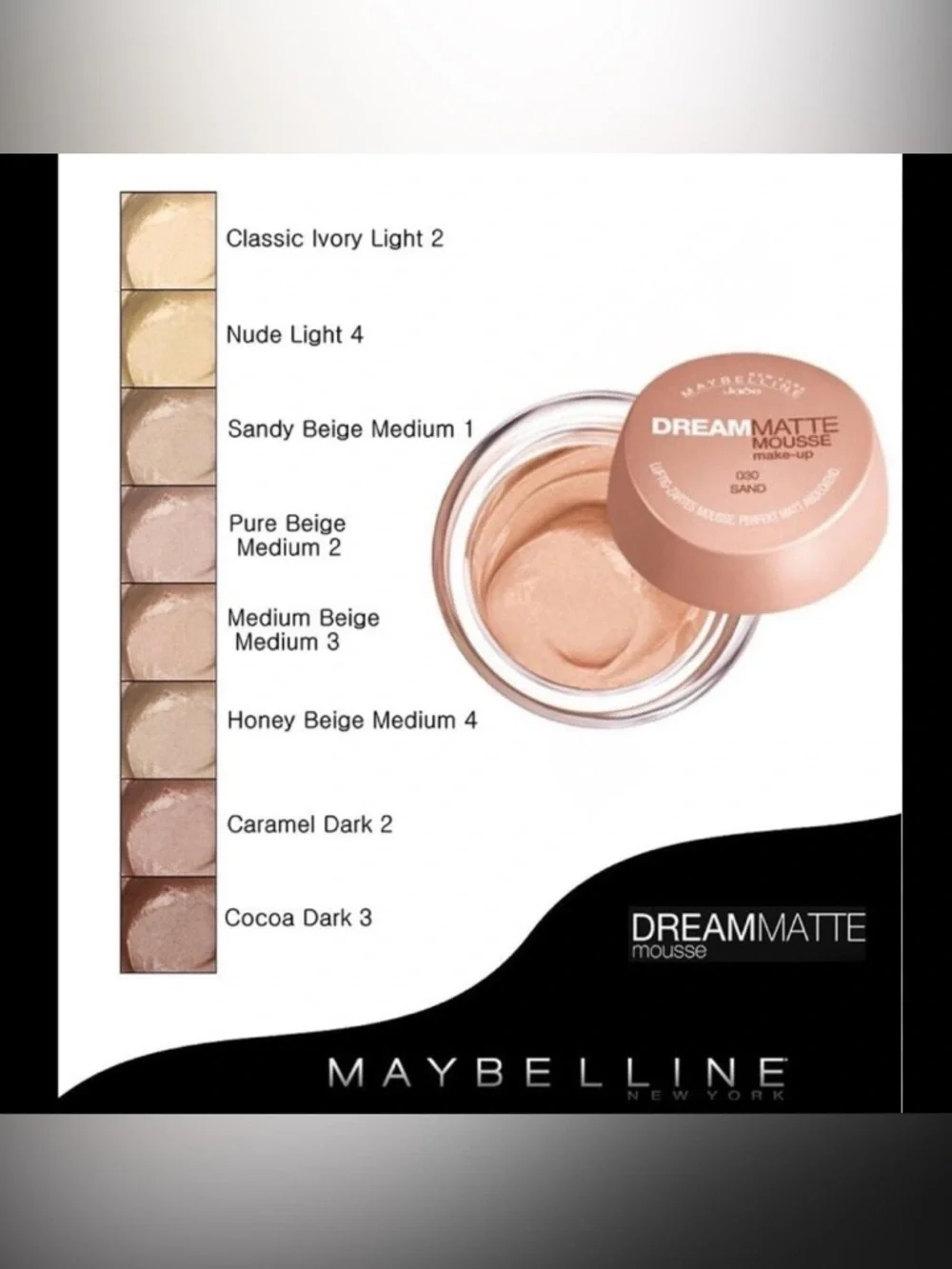Maybelline Dream Matte Mousse Foundation - Pure Beige (Medium 2)